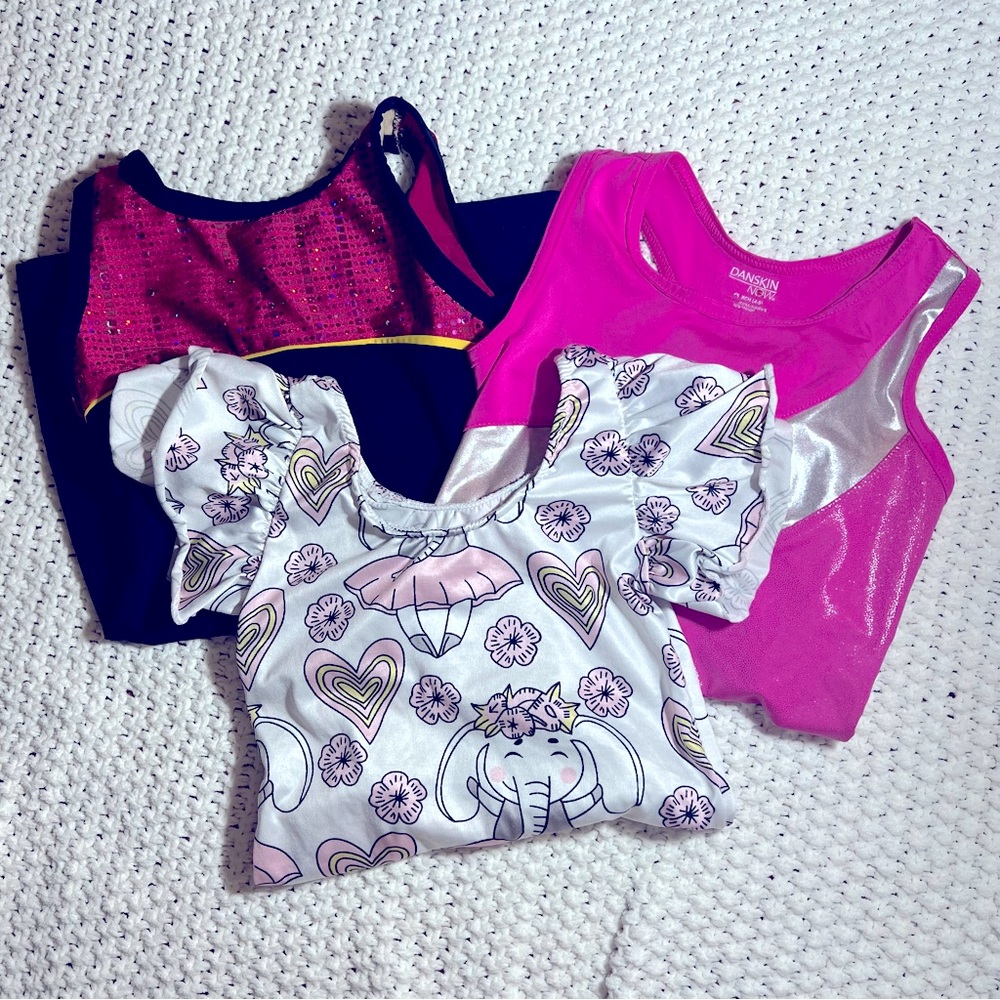 Girls Gymnastics Dancewear Leotard Mixed Lot Size 4-5